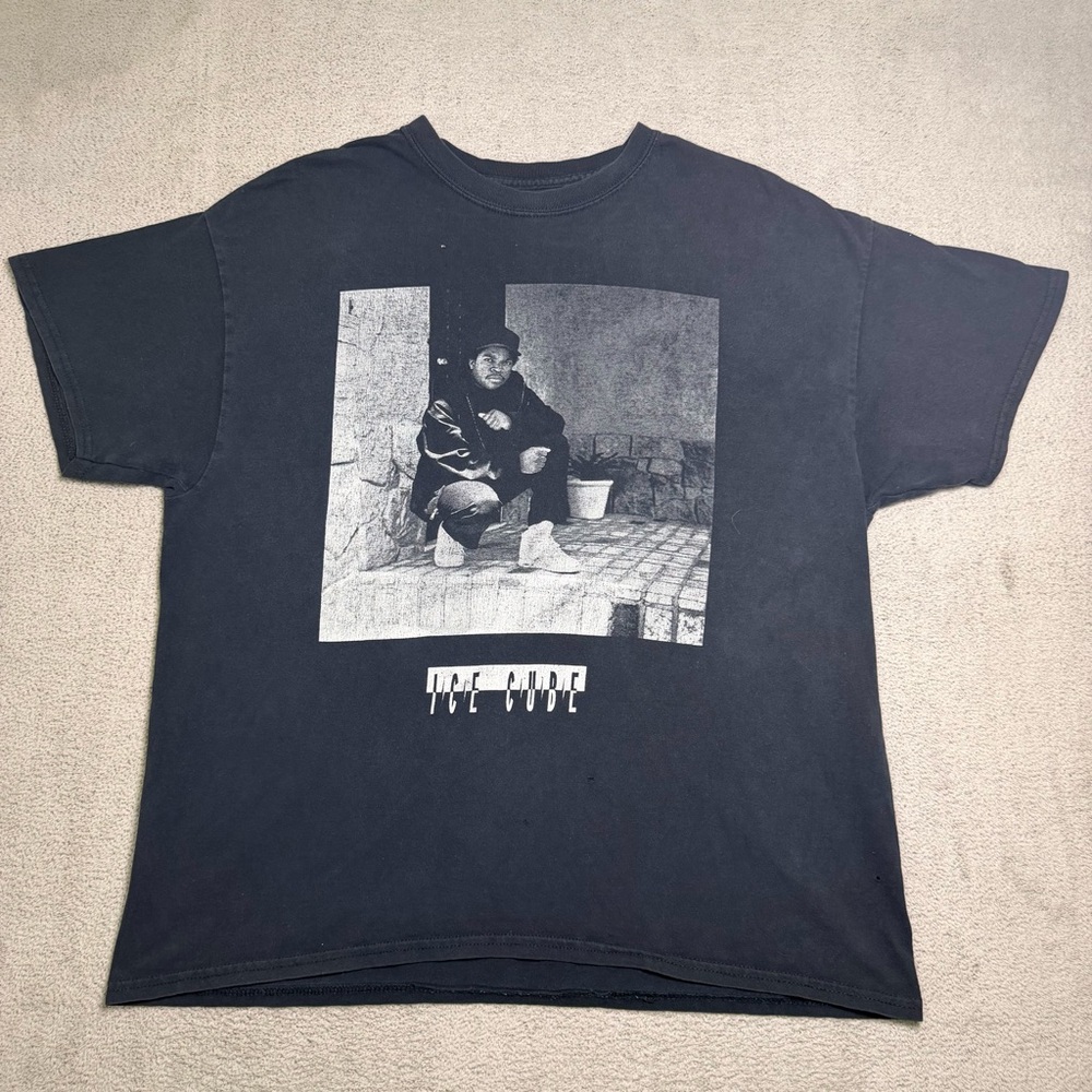 Ice Cube Graphic Tee Shirt Men’s XL Black Modern Screen Print Short Sleeve